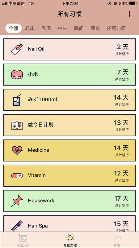 SHARE 能讓自己有良好生活習慣的APP「SHINE DAY。小日常」 - 第9張圖 SHARE 能讓自己有良好生活習慣的APP「SHINE DAY。小日常」