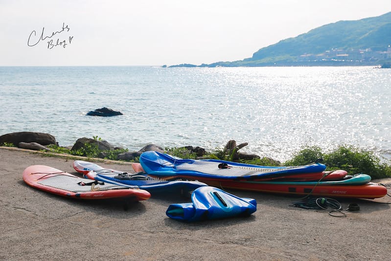【東北角/景點】夏天尾巴,超熱血龍洞灣SUP追尋日出 - 第33張圖 SUP
