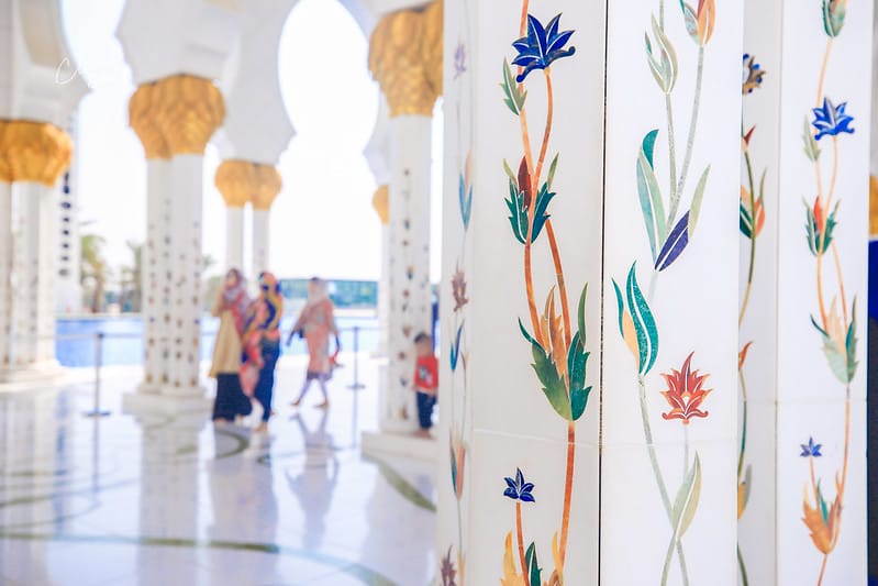 ABU DHABI。阿布達比超奢華絕美的全白清真寺جامع الشيخ زايد الكبيرSheikh Zayed Grand Mosque 謝赫扎耶德大清真寺 (文長、照片超多) - 第41張圖 大清真寺