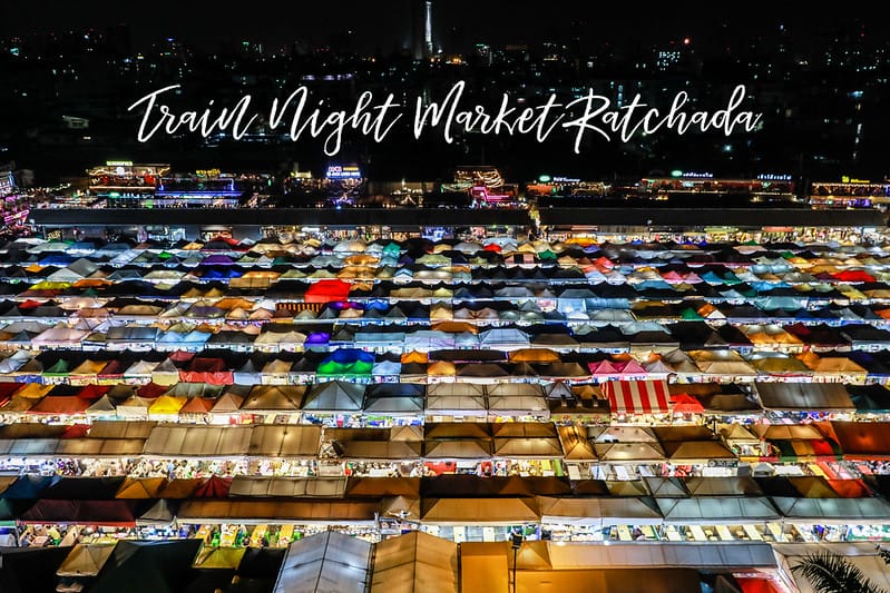 BKK。曼谷好吃好拍超壯觀的Ratchada Train Night Market拉差達火車夜市 - 第1張圖 風ㄇ